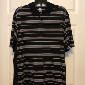 SALE - Men’s black and white golf shirt